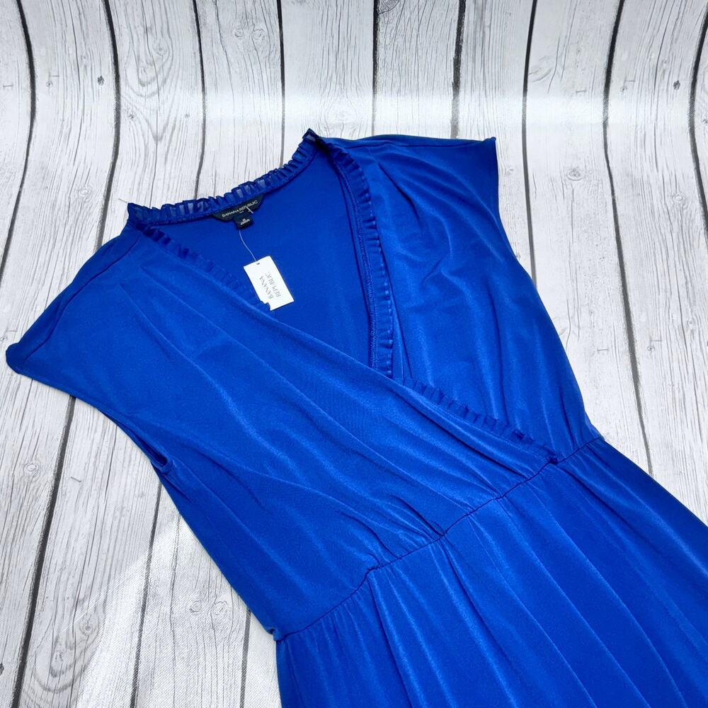 NWT Banana Republic Cobalt Blue Dress Size Medium - Picture 5 of 5